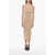 Dolce & Gabbana Long-Sleeved Jersey Longuette-Dress Beige
