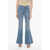 Stella McCartney Organic Cotton Flared Fit Denims With Side Logoed Bands 34Cm Blue