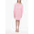 Palm Angels Printed Logo Gd Shirt Dress With Breast Pocket Pink