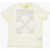 OFF-WHITE KIDS Solid Color Arrow Cross Crew-Neck T-Shirt With Contrasting L Beige