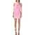 Magda Butrym Ruched flower appliqué wrap dress Pink