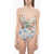 ZIMMERMANN Floral-Motif Clover Wrap One-Piece Swimsuit Multicolor