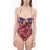 ZIMMERMANN Floral-Motif Tiggy Keyhole One-Piece Swimsuit Multicolor