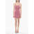 JACQUEMUS Jacquard La Robe Maille Knitted Slip Dress Pink