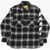 OFF-WHITE KIDS Checked Flannel Overshirt With Double Breast Pockets Black & White