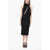 Versace Viscose Jersey Asymmetric Dress With Cut-Outs Black