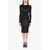 Dolce & Gabbana Lingerie Design Long-Sleeved Sheath Dress Black