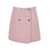 Versace Pink Check-Pattern Skirt In Tweed Woman PINK