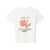 RE/DONE RE/DONE CLASSIC WHAT`S HAPPENING T-SHIRT WITH PRINT WHITE