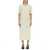 LEMAIRE LEMAIRE T-SHIRT DRESS WITH BELT IVORY