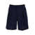 Lardini Blue Sartorial Bermuda Shorts with Pleated Details in Wool & Cotton Blend Man BLU