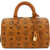 MCM Ella Boston Handbag COGNAC