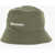 Palm Angels Solid Color Bucket Hat With Embossed Logo Green