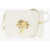 Palm Angels Leather Palm Beach Shoulder Bag With Golden Detail White