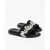 Alexander McQueen Rubber Slippers With Logo Print Black