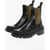 Alexander McQueen Leather Chelsea Boots With Contrasting Detail Black