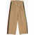 Gucci Contrast Side Bands Wool Double Pleat Pants Brown
