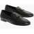 Dolce & Gabbana Leather Ariosto Loafers Black