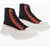 Alexander McQueen Canvas High-Top Sneakers With Platform Sole Black