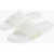 Alexander McQueen Rubber Slipper With Embossed Logo White