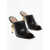 Bottega Veneta Leather Knot Mules With Statement Heel 10 Cm Black