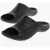 Bottega Veneta Braided Rubber Sandals Black