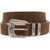 AMIRI Suede Leather Belt With Western Buckle 30Mm Brown