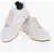 Diesel Leather Two-Tone S-Ukiyo Low-Top Sneakers White