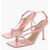 Bottega Veneta Leather Sandals With Straps 10 Cm Pink