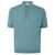 FILIPPO DE LAURENTIIS Filippo De Laurentiis Short Sleeves Ribbed Polo Clothing BLUE