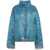 KhrisJoy Denim printed puffer jacket Blue