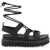 Dr. Martens Nartilla Hydro Leather Gladiator Sandals BLACK