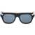 Alexander McQueen Punk Rivet Mask Sunglasses BLACK BLACK BLUE