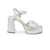 Elena Iachi ELENA IACHI E3355 SILVER LEATHER SANDALS Silver