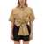 MSGM MSGM SHIRT WITH BOW BEIGE