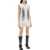 Acne Studios Mini Denim Dress With Pigmented Pattern WHITE BLACK