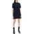 Thom Browne Mini Jacquard Knit Polo Dress In NAVY