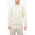 Neil Barrett Jacquard Cotton Blend Blouson Fit Sweater White