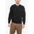 Neil Barrett Jacquard Cotton Blend Blouson Fit Sweater Black