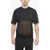 Neil Barrett Slim Fit Mesh Crew-Neck T-Shirt With Piercing Black