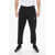Neil Barrett Loose Fit Cotton Blend Joggers With Ankle Zip Black
