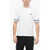 Neil Barrett Slim Fit Music Bolt Crew-Neck T-Shirt With Double Sleeve White