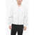Neil Barrett Bomber Design Popeline Shirt With Front Zip White