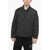 Neil Barrett Padded Boxy Fit Overshirt With Double Breast Pockets Black
