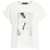 Kaos T-shirt with rhinestones White