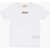 Diesel Red Tag Solid Color Tdiego1 T-Shirt With Contrasting Logo White