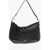 Michael Kors Michael Nylon Leonie Shoulder Bag With Metal Side Maxi Logo Black