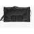 Salvatore Ferragamo Soft Leather Clutch With Removable Shoulder Strap Black