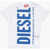 Diesel Red Tag Solid Color Tantyb Crew-Neck T-Shirt With Maxi Logo White