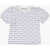Marni All-Over Logo Crew-Neck T-Shirt With Two-Buttons White